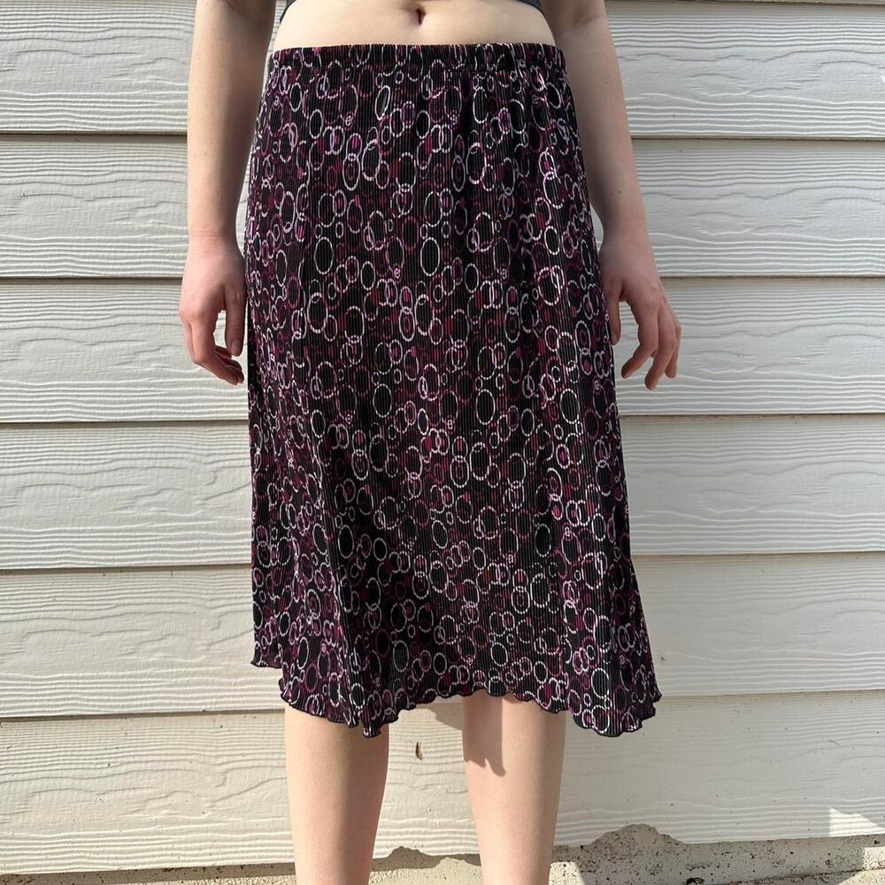 R&M Richards Vintage 90's Purple Black Skirt